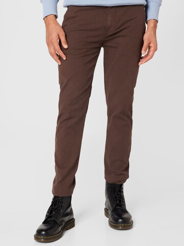 Slimfit Pantaloni chino 'XX Chino Slim Tapered' di LEVI'S ® in marrone: frontale