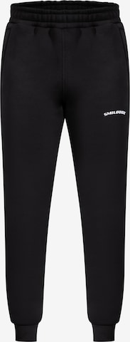 Smilodox Tapered Broek 'Lenny' in Zwart: voorkant