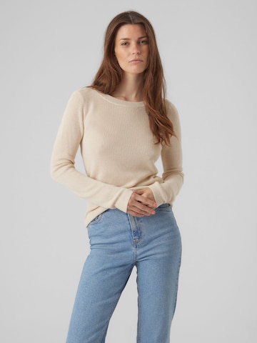 VERO MODA Trui 'NEW LEXSUN' in Beige: voorkant