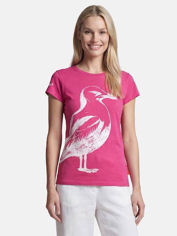 salzhaut Shirt 'Abbeldwatsch' in Pink: front