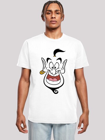 F4NT4STIC Shirt 'Disney Aladdin Genie Face' in White: front