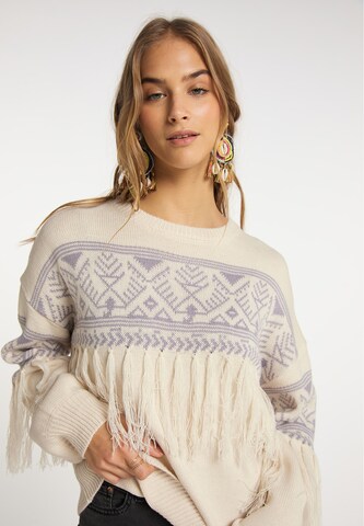 Pull-over IZIA en beige