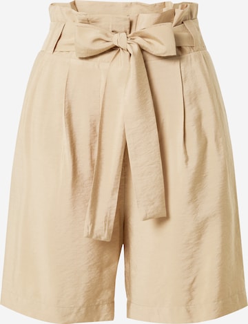 modström Regular Pleated Pants 'Christopher' in Beige: front