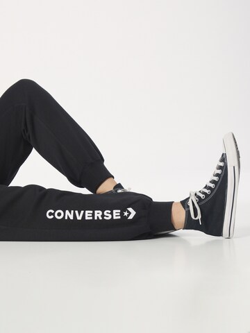 CONVERSE Tapered Παντελόνι σε μαύρο