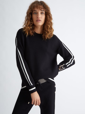 Sweat-shirt Liu Jo en noir : devant