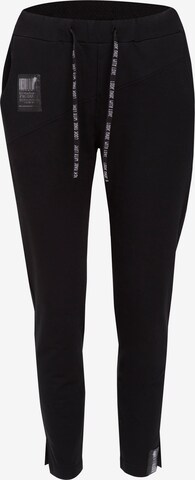 KALITE look Regular Chino Pants in Black: front