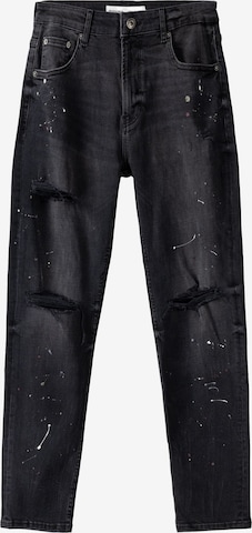 Slimfit Jeans de la Bershka pe negru: față
