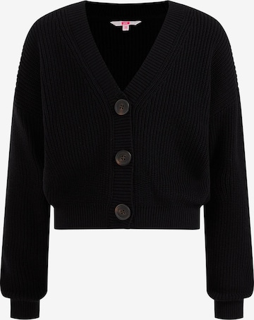 WE Fashion Knit cardigan in Black: front