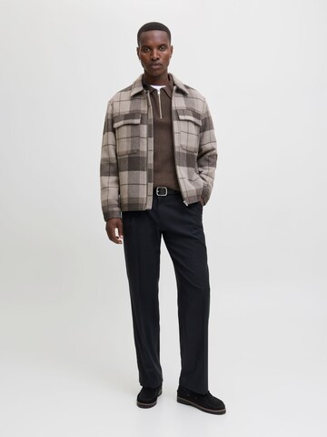 JACK & JONES Pullover '12281743'‌‌‌ in Braun