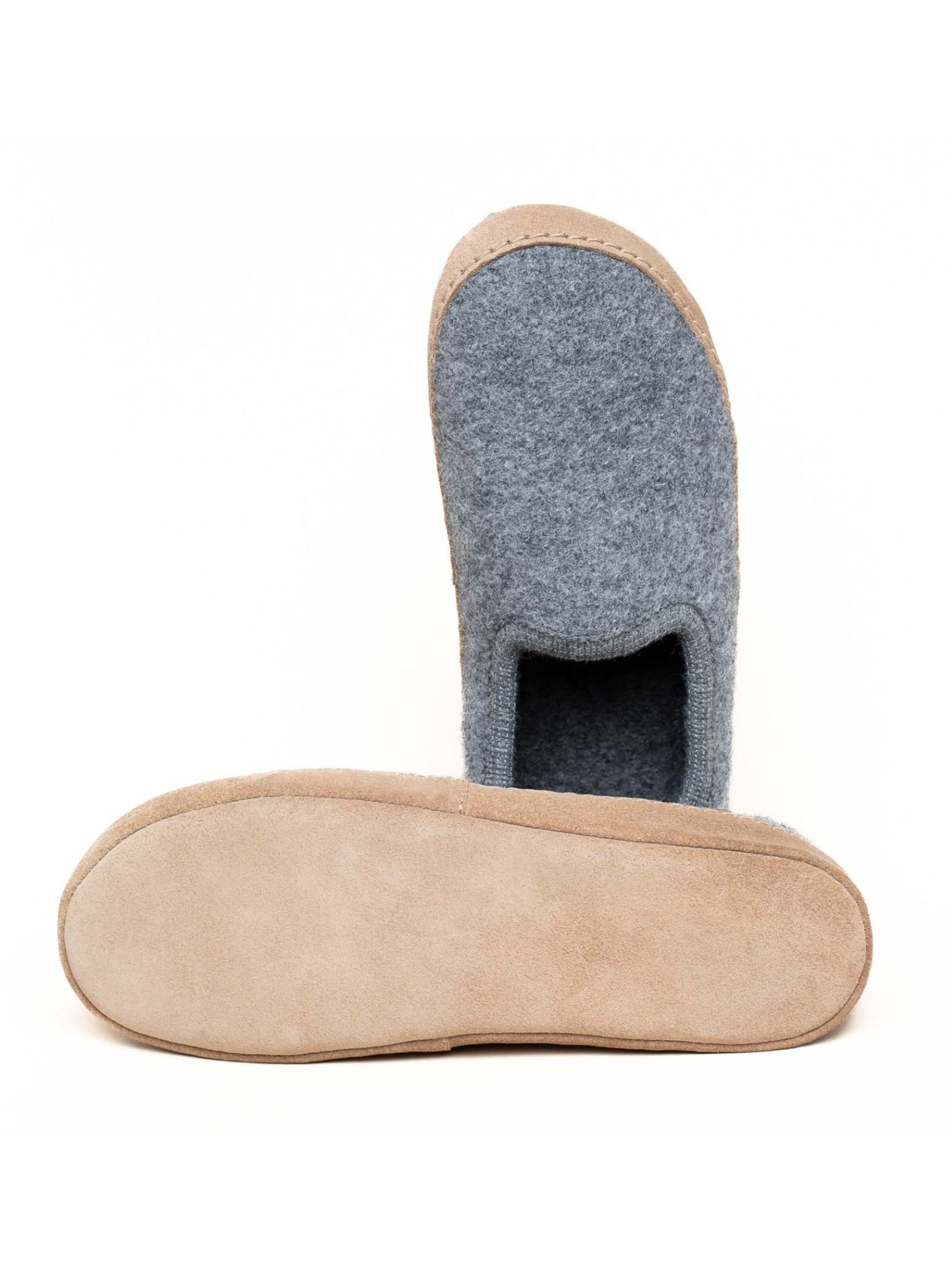 Gottstein Slippers 'Walkpantoffel Cheyenne' in Grey