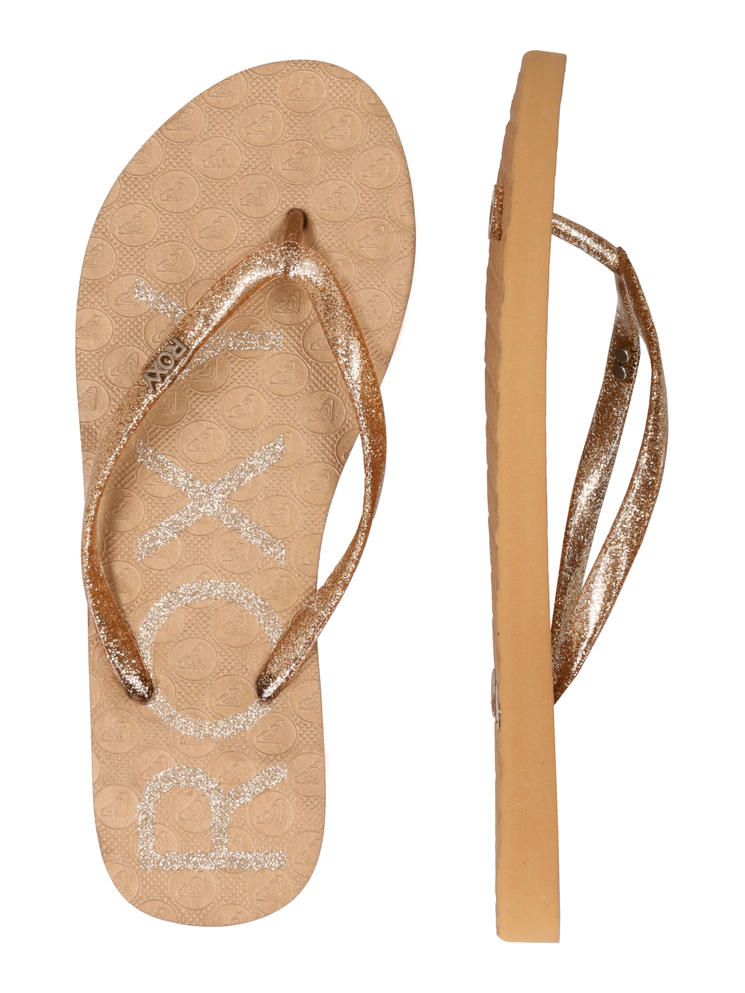 ROXY T-Bar Sandals 'Viva' in Bronze