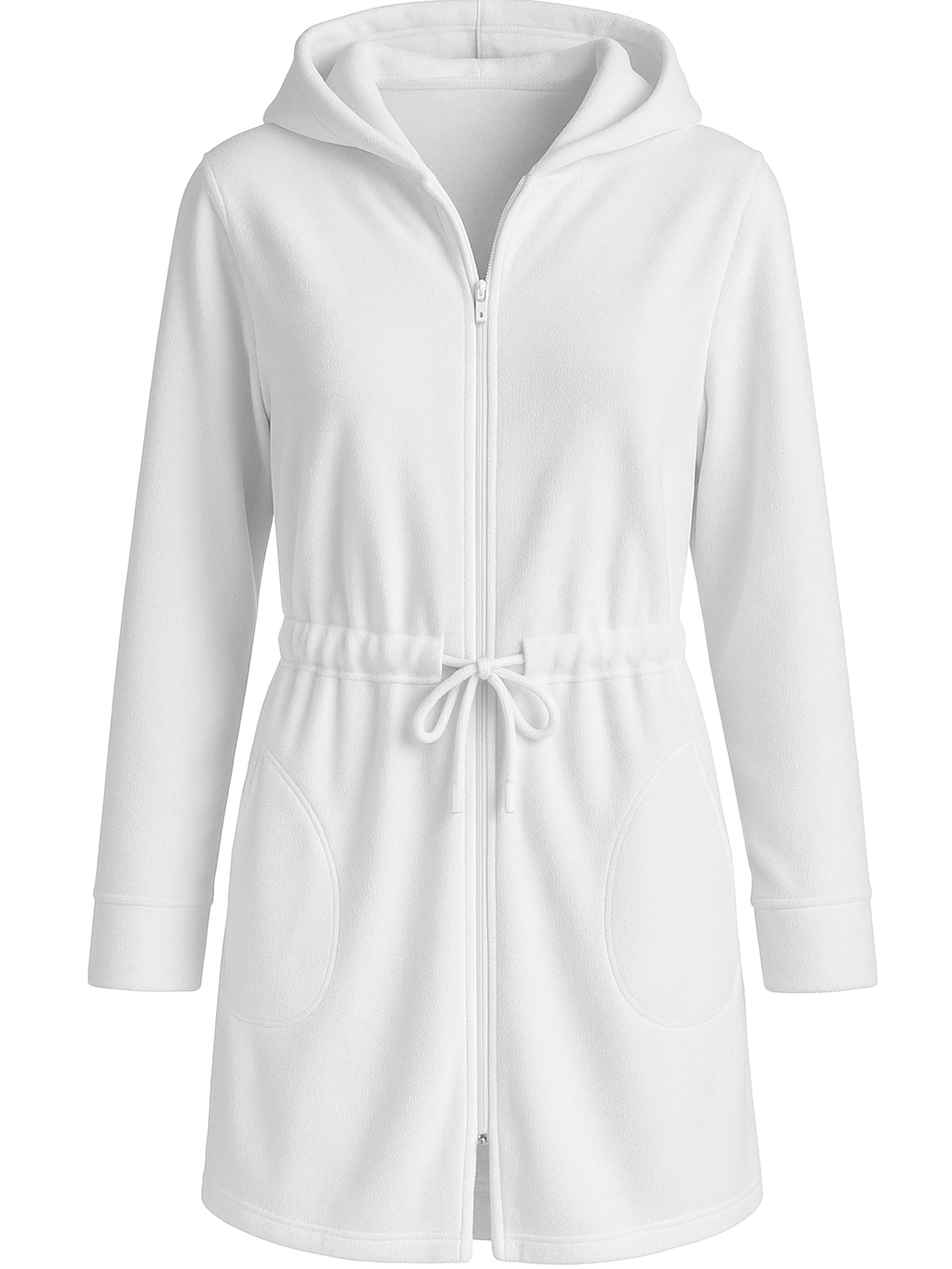 Robe de chambre '5012' Vivisence en blanc : devant