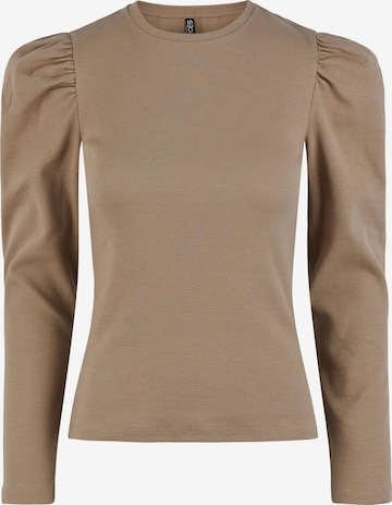 PIECES Shirt 'Anna' in Beige: front