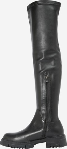 NA-KD Over the Knee Boots in Black