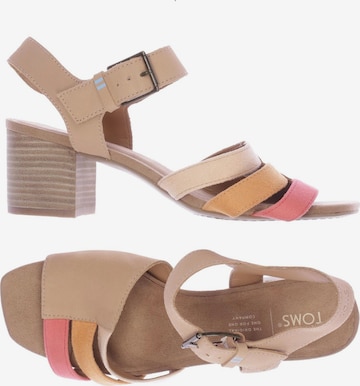 TOMS Sandalen 39 in Beige: predná strana