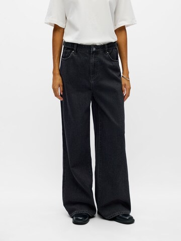 Wide leg Jeans di OBJECT in nero: frontale