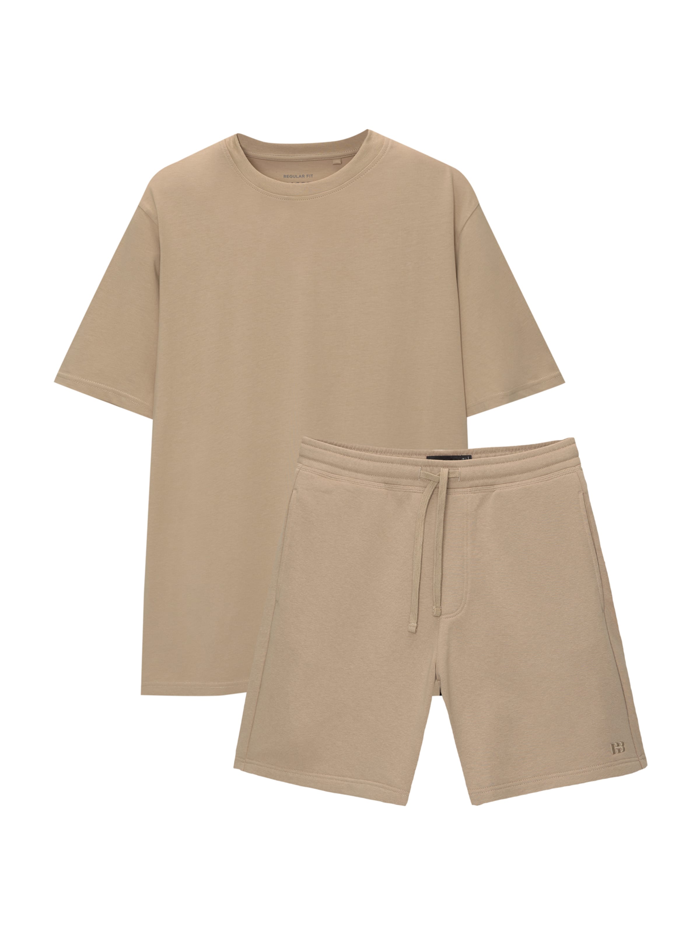 Pull&Bear Sweatshirt i beige: forside