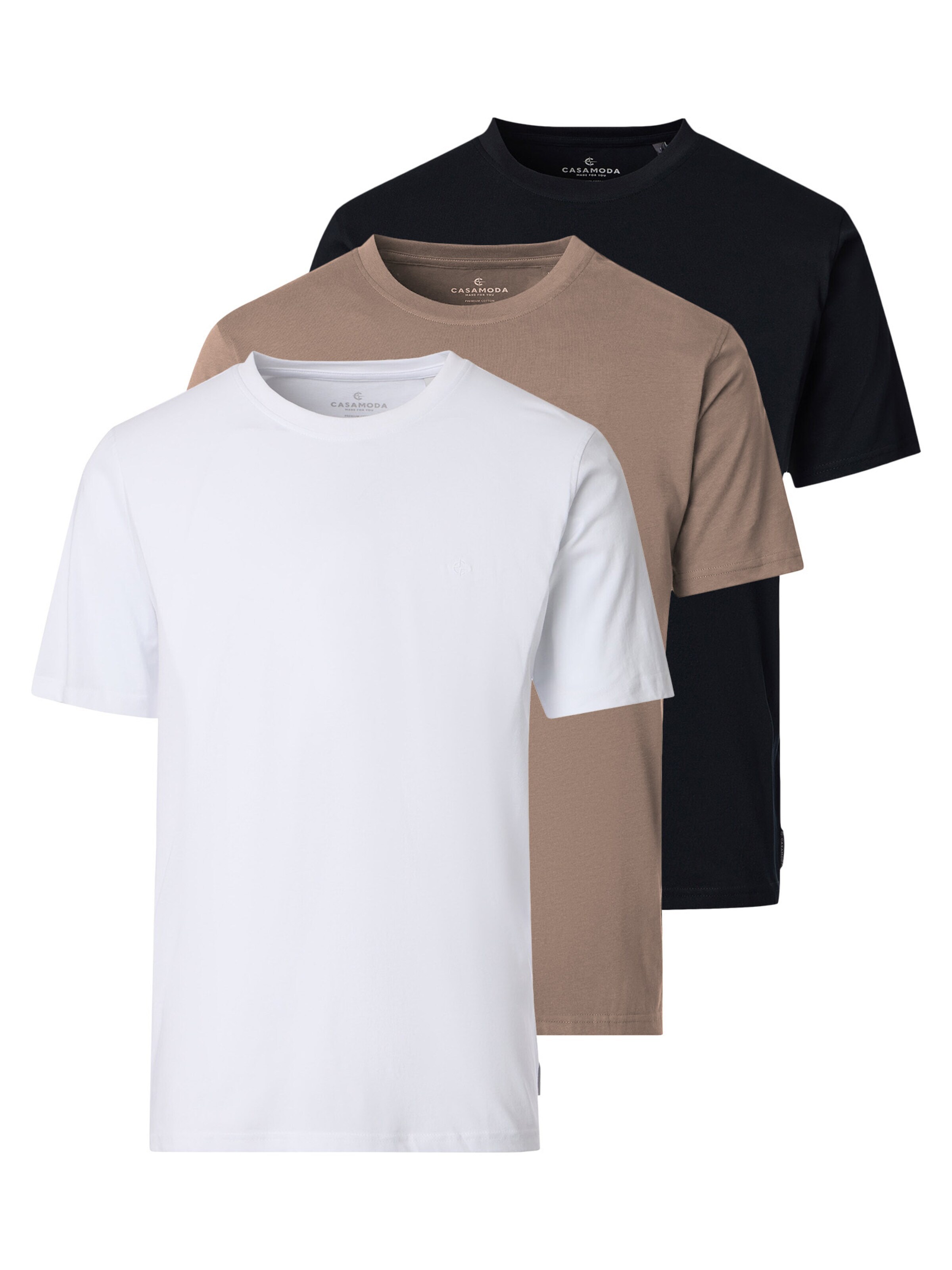 CASAMODA Shirt 'Basic' in Beige: front