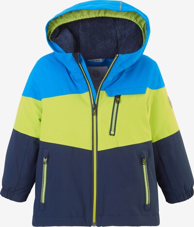 first instinct by killtec Outdoor jacket in Night blue / Sky blue / Light grey / Lime, Item view