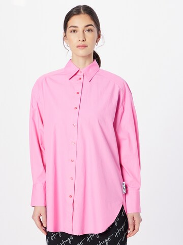 HUGO Blouse 'Ennia' in Roze: voorkant