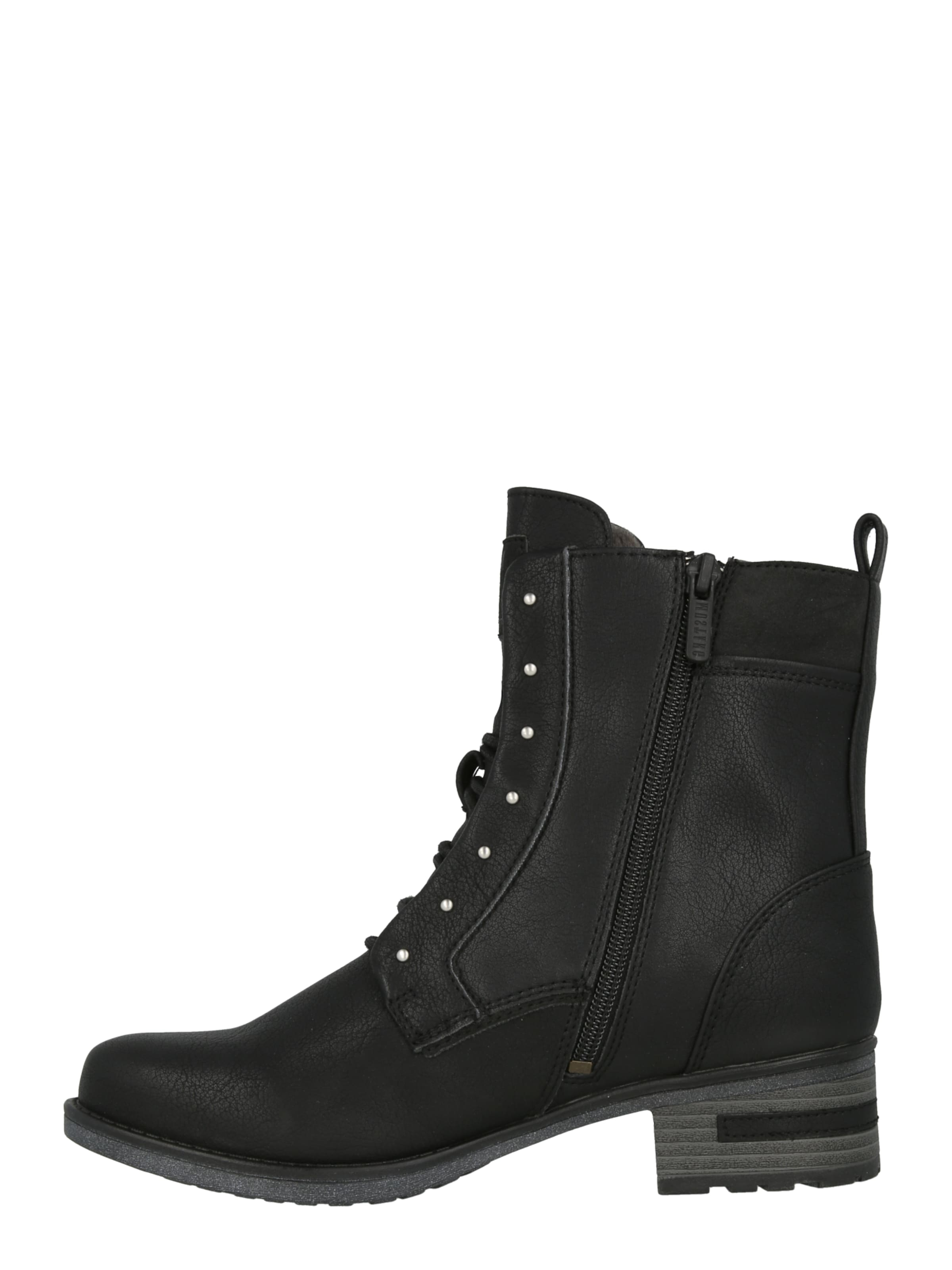 Bottines à lacets MUSTANG en noir