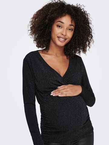 Only Maternity Top in Schwarz