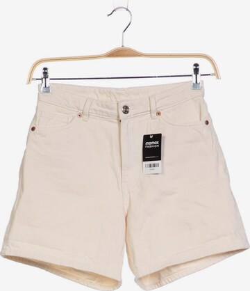 Monki Shorts in XS in White: front