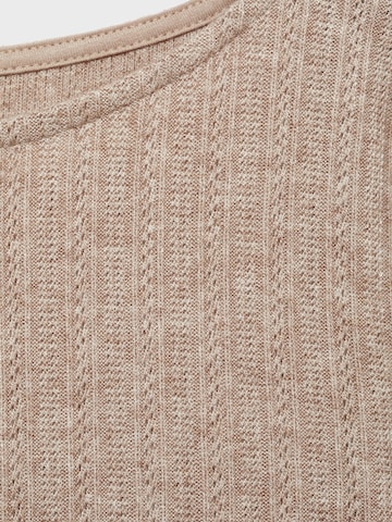 MANGO Pullover 'POINTE' in Braun