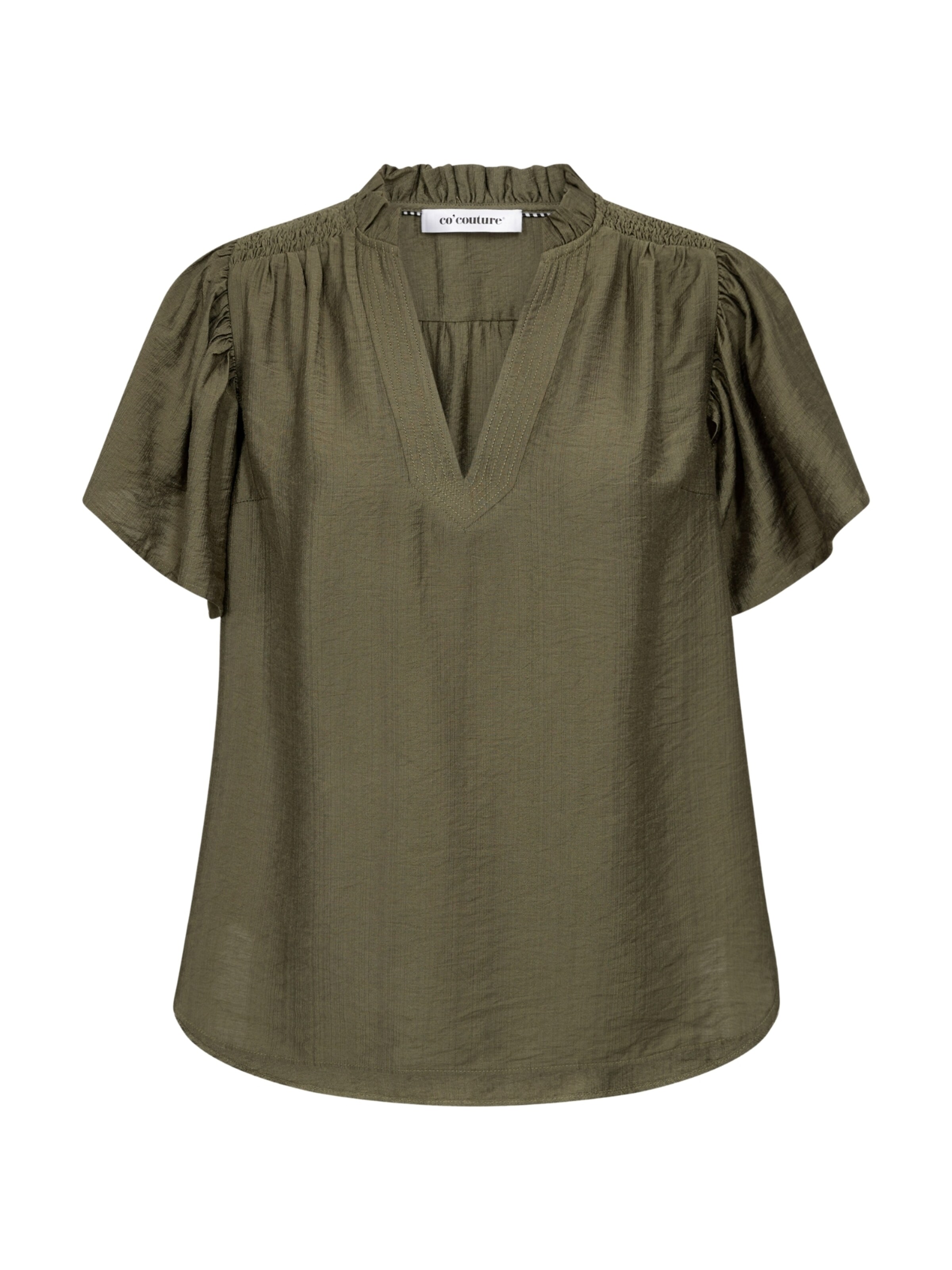 co'couture Bluse 'Hera' in Schwarz: Vorderseite