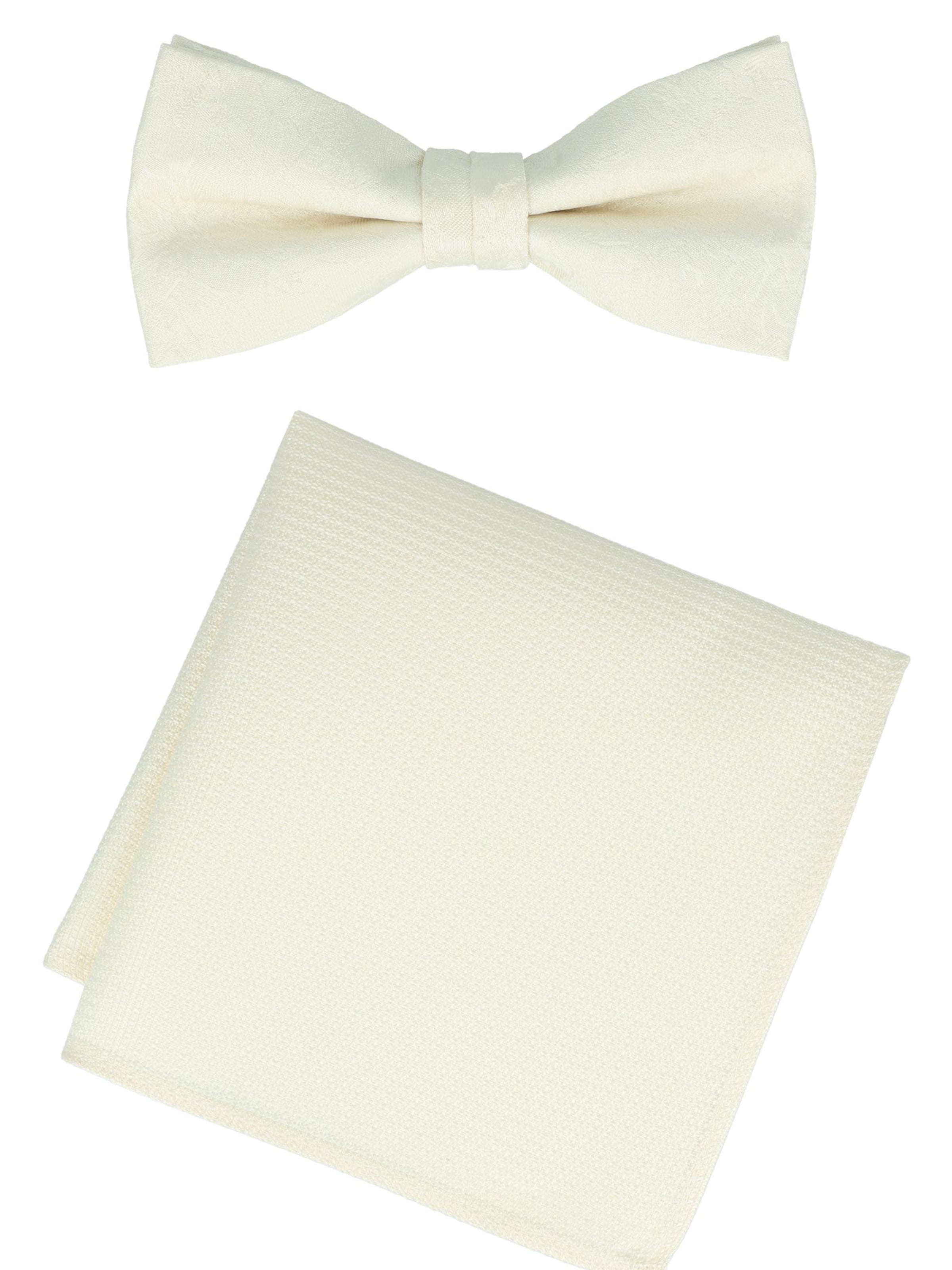 WILLEN Fliege 'Set Floral/ Uni'‌‌‌‌‌‌‌ in Beige: Vorderseite