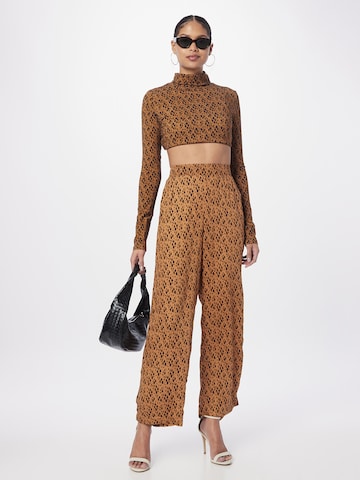 Wide leg Pantaloni 'PACO' di Bizance Paris in marrone