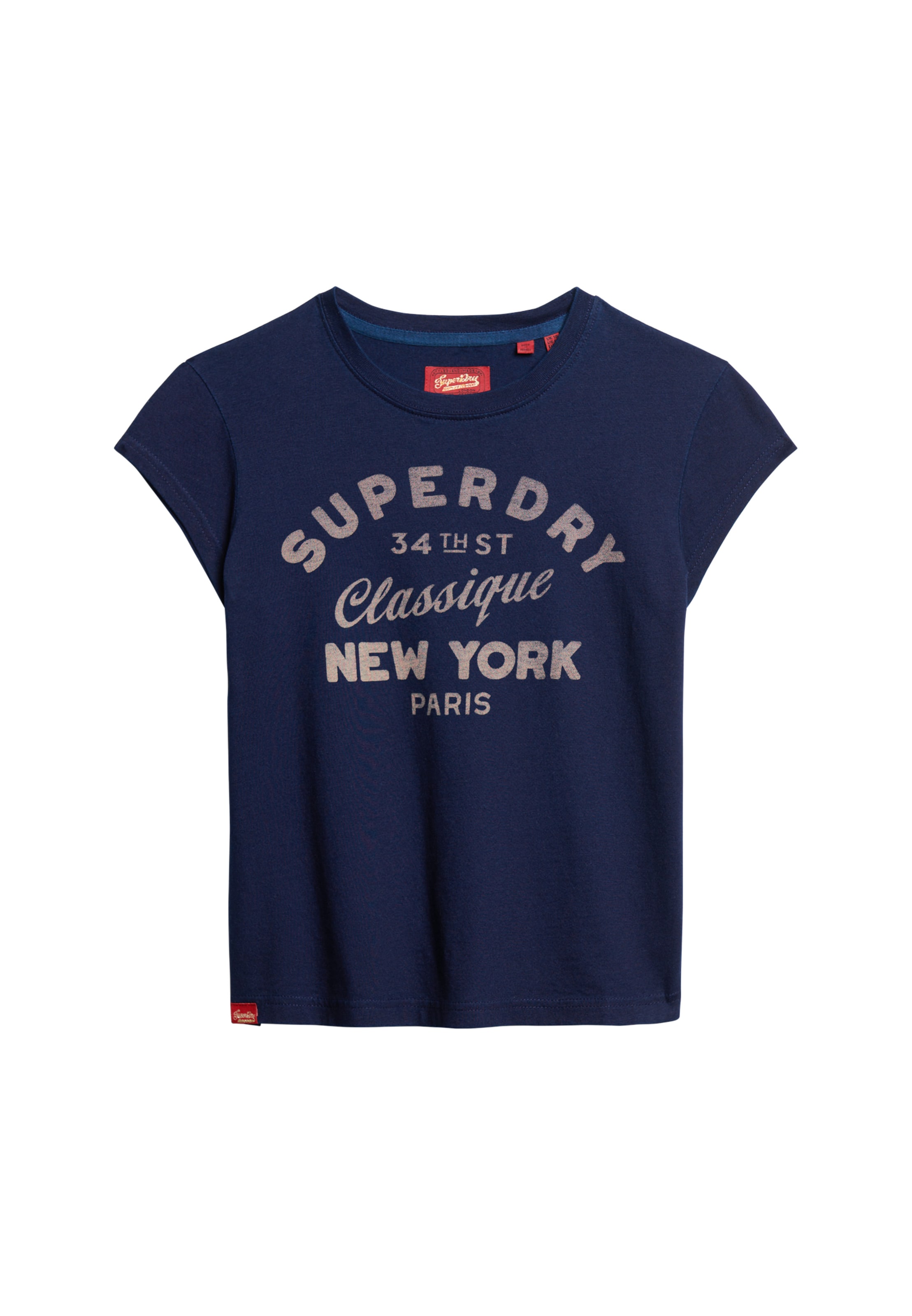 Superdry Tričko – modrá: přední strana