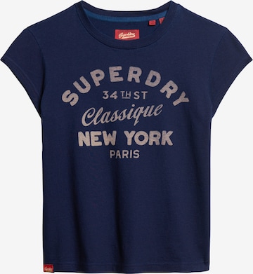Superdry T-Shirt in Blau: Vorderseite