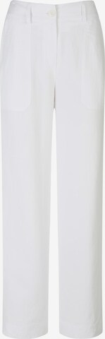 Peter Hahn Wide leg Pants in White: front