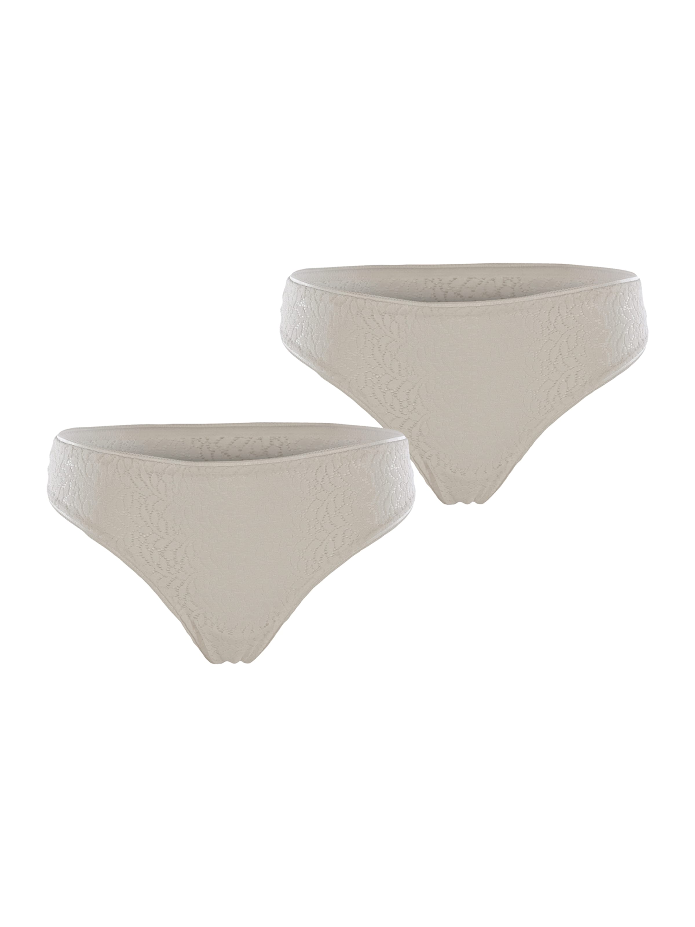 DIM Thong in White: front