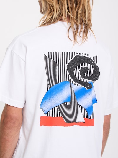 Volcom Shirt 'FA Carrau 2' in XS in de kleur Blauw / Rood / Zwart / Wit, Productweergave