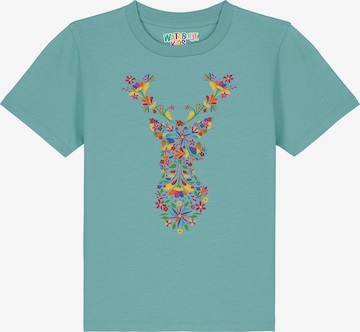 T-Shirt 'Floral Deer' watabout.kids en bleu : devant