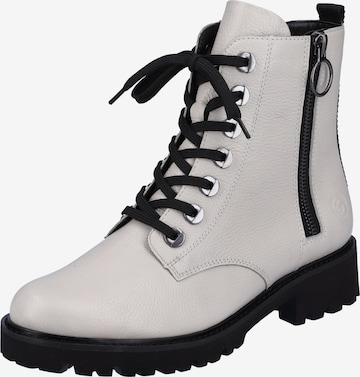 REMONTE Lace-up bootie in White: front