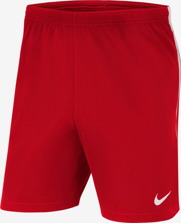 NIKE Workout Pants in Red: front