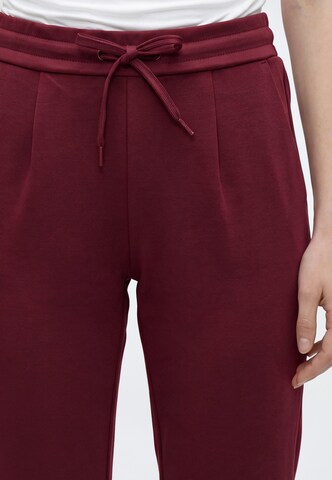 ICHI Slimfit Bandplooibroek 'IHKATE' in Rood