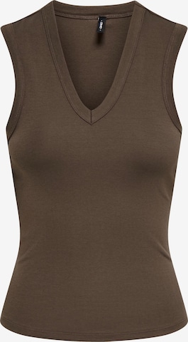 ONLY Top in Bruin: voorkant