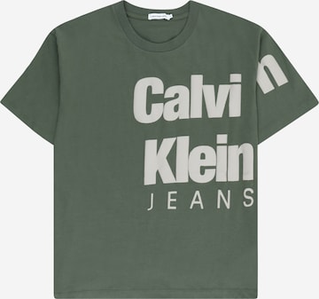 Calvin Klein Jeans Футболка в Зеленый: спереди