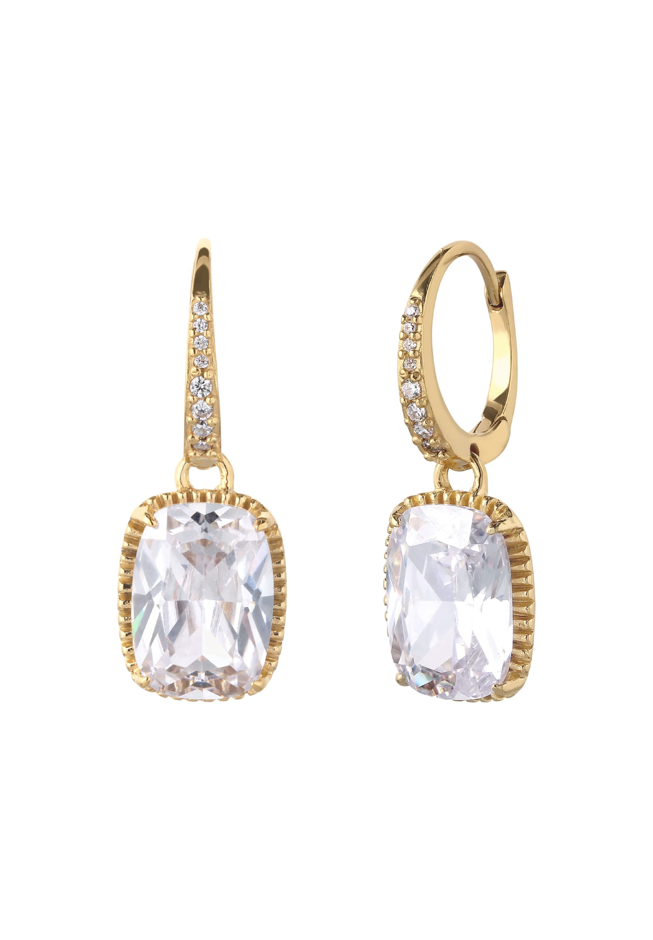 ELLI Oorbellen 'Vintage Glamour' in Goud: voorkant