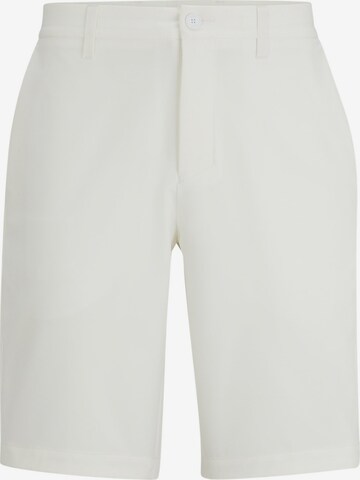 BOSS Slim fit Pants in White: front