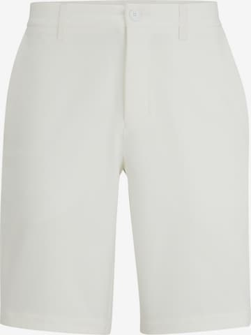 BOSS Green Slim fit Pants in White: front
