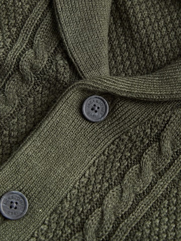 JACK & JONES Kardigan 'JJJames' – zelená