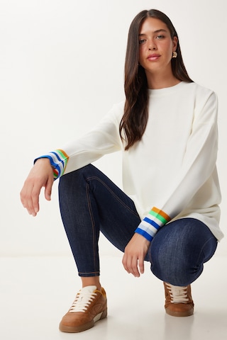 Happiness İstanbul Pullover in Beige: Vorderseite