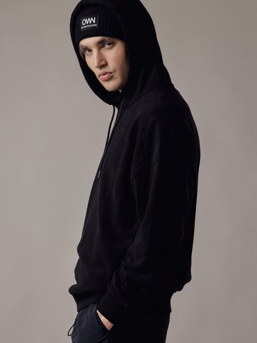 Sweat-shirt 'Pile con Cappuccio' OWN Off With Nature en noir