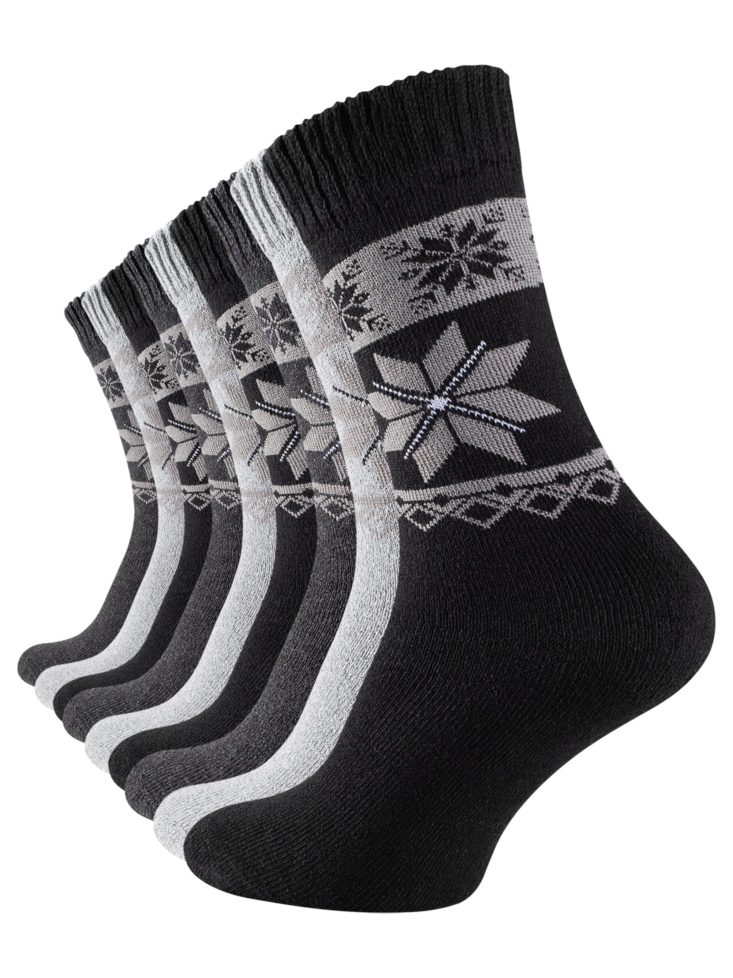 Cotton Prime Socks in Grey: front