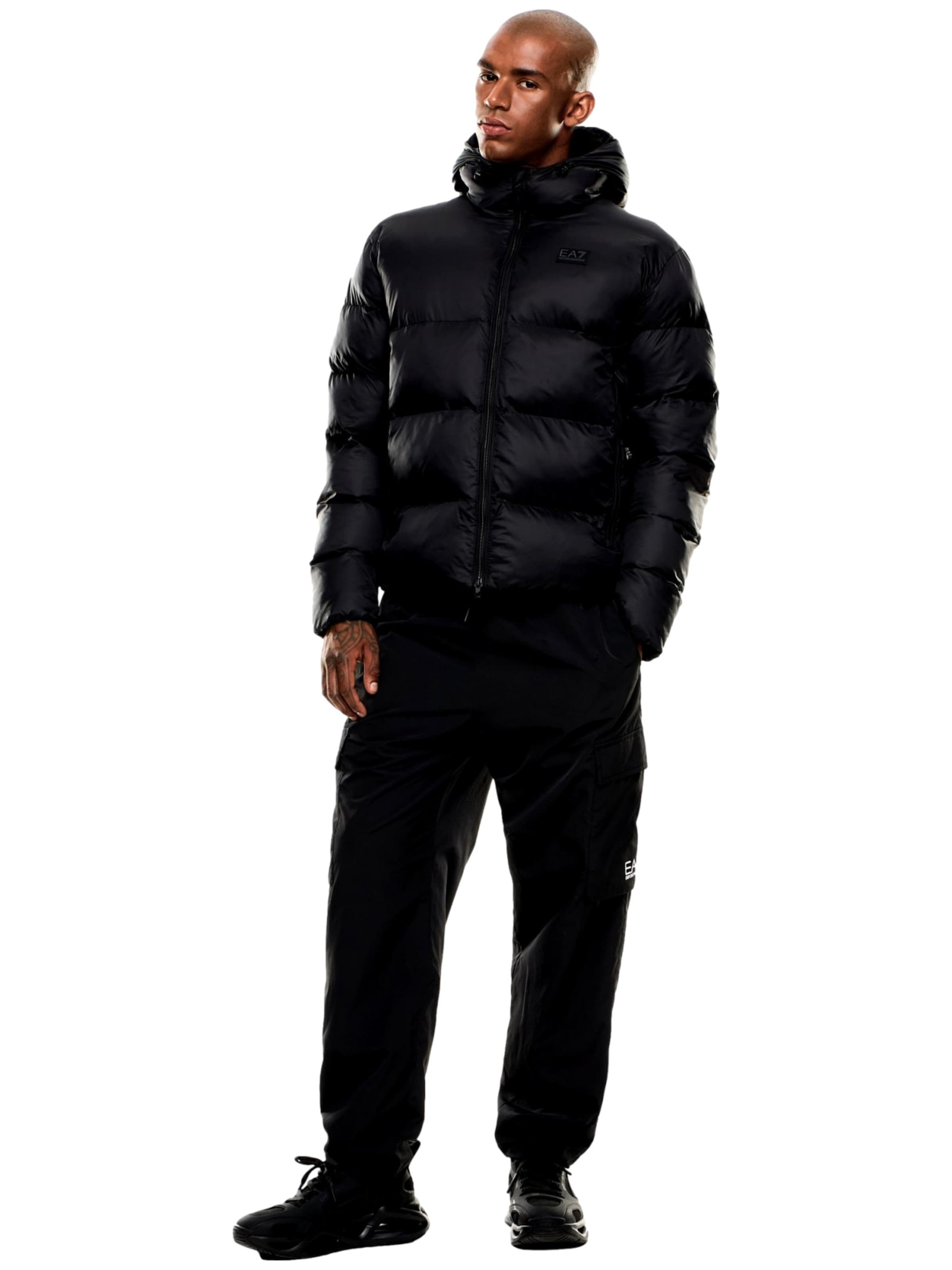 EA7 Emporio Armani Jacke in Schwarz
